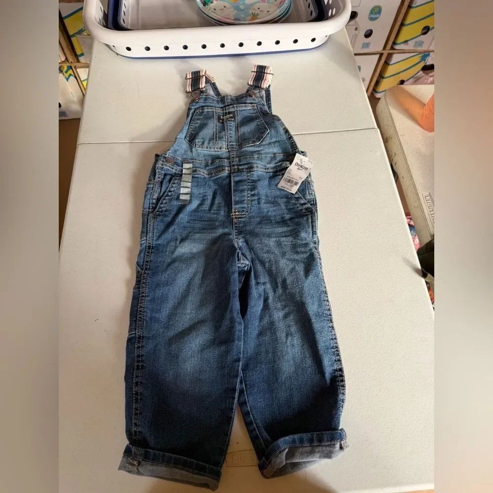 NWT OshKosh B'gosh Classic Blue Denim Overalls